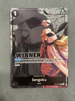 One Piece TCG Card - Sengoku (ST19-002) English - Winner Alternate Art - Image 1