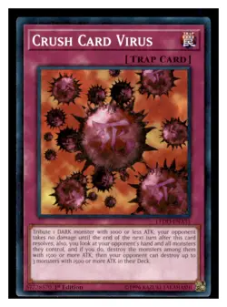 Yugioh Crush Card Virus LEDD-ENA31 Legendary Dragon Decks LP - Image 1