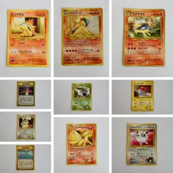Vintage Japanese Pokemon Card Lot – Typhlosion HOLO Cyndaquil Magmar + Trainer - Image 2