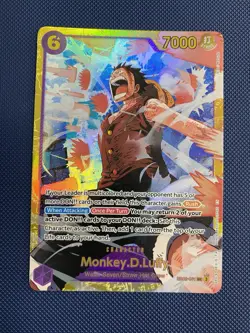 Monkey.D.Luffy EB02-061 SEC Secret Rare One Piece TCG Card Game - Image 1