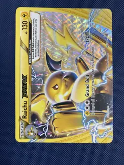 Pokemon TCG Card Raichu Break 50/162 XY Breakthrough ERROR INVERTED BACK - Image 1