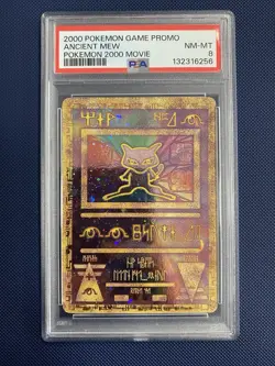 2000 Pokemon TCG Promo Card Ancient Mew Movie Graded PSA 8 - Image 1