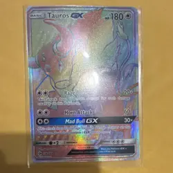 Pokemon Tauros GX Ultra Rare Full Art Holo 156/149 SM Base Set 2017 Card - Image 1
