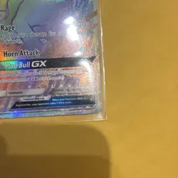 Pokemon Tauros GX Ultra Rare Full Art Holo 156/149 SM Base Set 2017 Card - Image 5