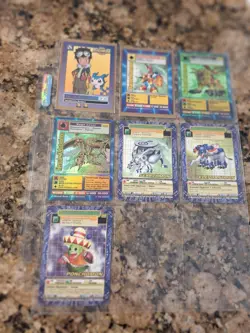 Lot Of 7 Digimon Cards , All Different - Image 1