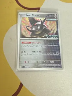 Pokemon Card Iron Treads 118/162 Temporal Forces Stamped Promo - Image 1