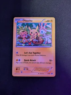 Pokemon Pikachu TCG XY95 Black Star Promo Holo Card Near Mint Condition - Image 1
