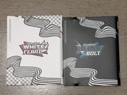 Pokemon Black Bolt & White Flare Binders Set No Cards TCG Scarlet Violet 1 Of Ea - Image 2
