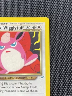 Pokemon Card - Dark Wigglytuff Neo Destiny 40/105 Uncommon 1st Edition LP+ - Image 3
