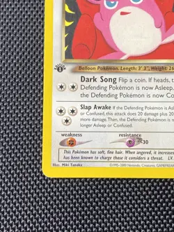 Pokemon Card - Dark Wigglytuff Neo Destiny 40/105 Uncommon 1st Edition LP+ - Image 5