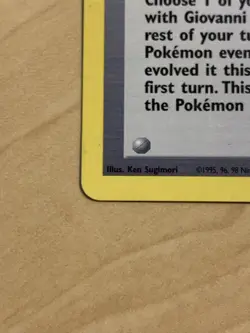 Pokemon - Giovanni 104/132 Non Holo Rare Trainer Card Gym Challenge - LP - Image 5