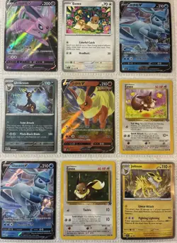 🔥🔥Eevee & Eeveelution 9 pokemon card lot🔥🔥 - Image 1