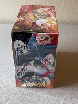 Surging Sparks Booster Box Sealed 36 Packs With Protector + Pikachu Card - Image 3