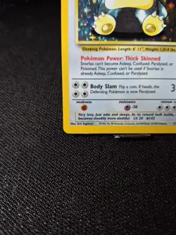 Pokemon TCG Snorlax Holo Rare Card 11/64 Jungle Unlimited LP/VLP - Image 4