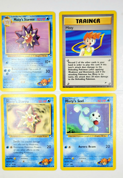 Misty's Lot (4) - NM* Vintage Gym Hero WOTC Pokemon Card - Starmie, Staryu, Seel - Image 4