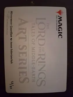 Mirrormere Guardian Stamped Art Card: Universes Beyond: the Lord of the Rings 12 - Image 2