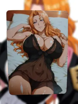 Rangiku Matsumoto Bleach Anime Waifu Sexy Goddess Doujin Hentai Lewd Card - Image 1