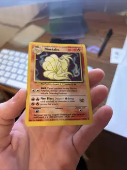 Pokemon TCG Ninetales Base Set Holo Unlimited Rare Card 12/102 - Image 4