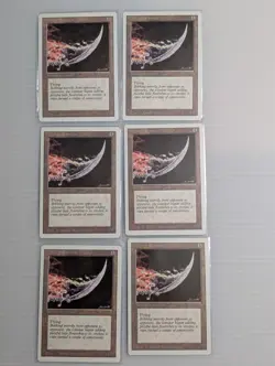 Dancing Scimitar x6 - MTG Revised Edition (3rd Ed) 1994 - VINTAGE Uncommon Lot - Image 1