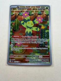 Pokemon TCG Maractus 160/159 Illustration Rare Holo Sv09: Journey Together 2025 - Image 1