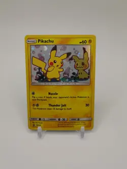 Pokemon Pikachu Holo Promo SM162 Basic 2019 - Image 1