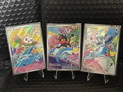 Pokemon First Partners Promo Alola Starters Rowlet Litten Popplio IR NM Gen 7 - Image 1