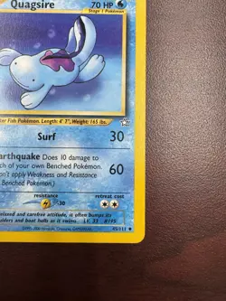 Pokemon Quagsire 45/111 1st Edition Neo Genesis Uncommon 2000 WOTC Vintage NM - Image 5