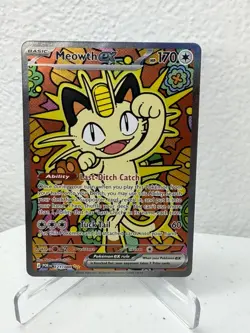 2026 Pokemon Perfect Order Meowth Special Illustration Rare 121/088 SIR - Image 2