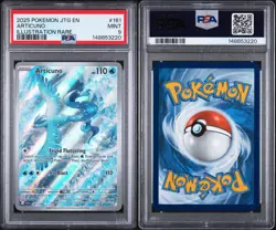 2025 Pokemon JTG EN Articuno Illustration Rare #161 PSA 9 - Image 3