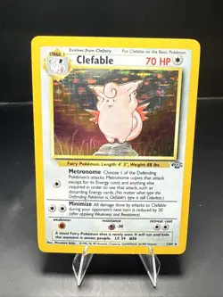 Pokemon TCG Clefable Jungle 1/64 Holo Unlimited Holo Rare LP - Image 2