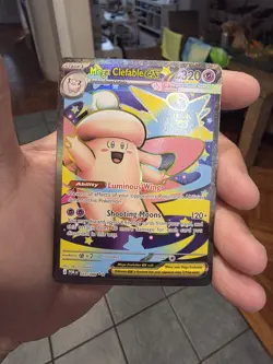 Mega Clefable ex 103/088 Ultra Rare Perfect Order Pokemon Holo Near Mint - Image 1