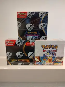 Pokemon Booster Box BUNDLE: Phantasmal Flames/ME01/Surging Sparks - Image 1