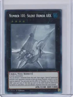 Yugioh 1st Edition Number 101: Silent Honor ARK LED9-EN000 GHOST RARE - Image 1