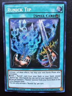 Runick Tip Prismatic Secret Rare MP23-EN241 1st Edition - Image 1