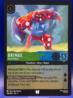 Disney Lorcana BAYMAX Giant Robot 104/204 COLD FOIL EN 7 Archazia's Island - Image 1