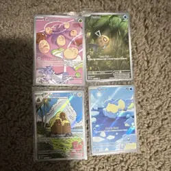 Pokemon TCG 4 Card Lot Holo Exeggcute Feebas Dugtrio Spheal English - Image 1