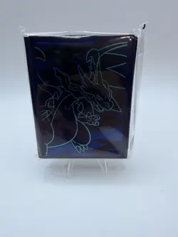 Mega Charizard X Card Sleeves Sealed 65x Pokemon Phantasmal Flames ETB New - Image 1