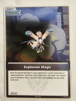 hololive OFFICIAL CARD GAME Explosion Magic (P) hBP02-079 Alt Art Promo - Image 1