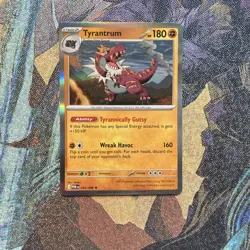 Pokemon Tyrantrum POR 045/088 Stage 2 Holo Rare Dinosaur 180 HP 160 ATK Card - Image 1