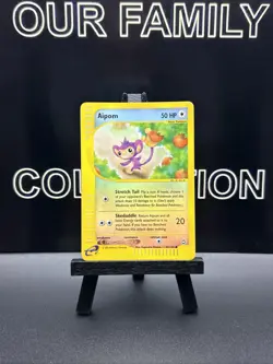 Pokemon TCG Card - Aipom 67/147 Aquapolis Reverse Holo Common Vintage E-Reader - Image 1