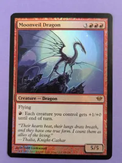 MTG Magic: Dark Ascension: Moonveil Dragon #99/158 Mythic - NM - Image 1