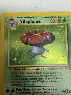 Pokemon TCG Vileplume Holo Unlimited Rare Card Jungle 15/64 - Image 2