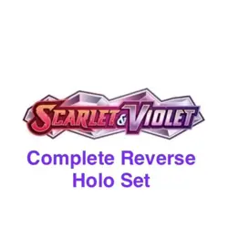Pokemon SV01 Scarlet & Violet Complete Reverse Holo Foil Master Set 186 Cards - Image 1