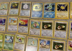 Vintage Pokemon Card Lot 382 Cards 1999-2000 4 Holos 2 Dragonite Promos + Energy - Image 3