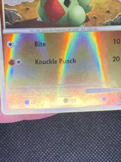 Larvitar 51/95 Reverse Holo - HGSS Unleashed Pokemon Card - NM - Image 3