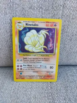 Pokemon TCG Ninetales Holo Rare Card Base Set 12/102 LP - Image 4