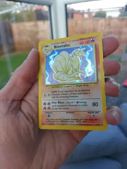 Pokemon TCG Ninetales Holo Rare Card Base Set 12/102 LP - Image 5