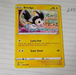 Pokemon TCG Lightning Type Card Lot - Joltik, Rotom, Emolga, Stunfisk 2019 2022 - Image 5