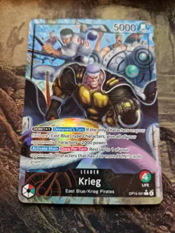 Krieg OP15-001 Alt art | Adventure On Kami’s Island | One Piece Card English - Image 1
