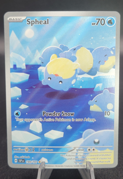Pokemon TCG Spheal Card 199/191 Surging Sparks Illustration, NM Card - Image 1